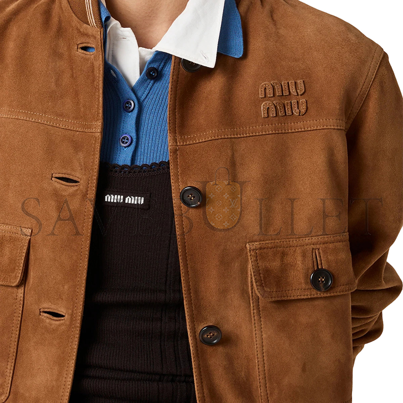 M1v M1v suede blouson jacket mpv996